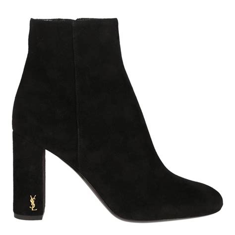 ysl ankle boots suede|YSL thigh high boots.